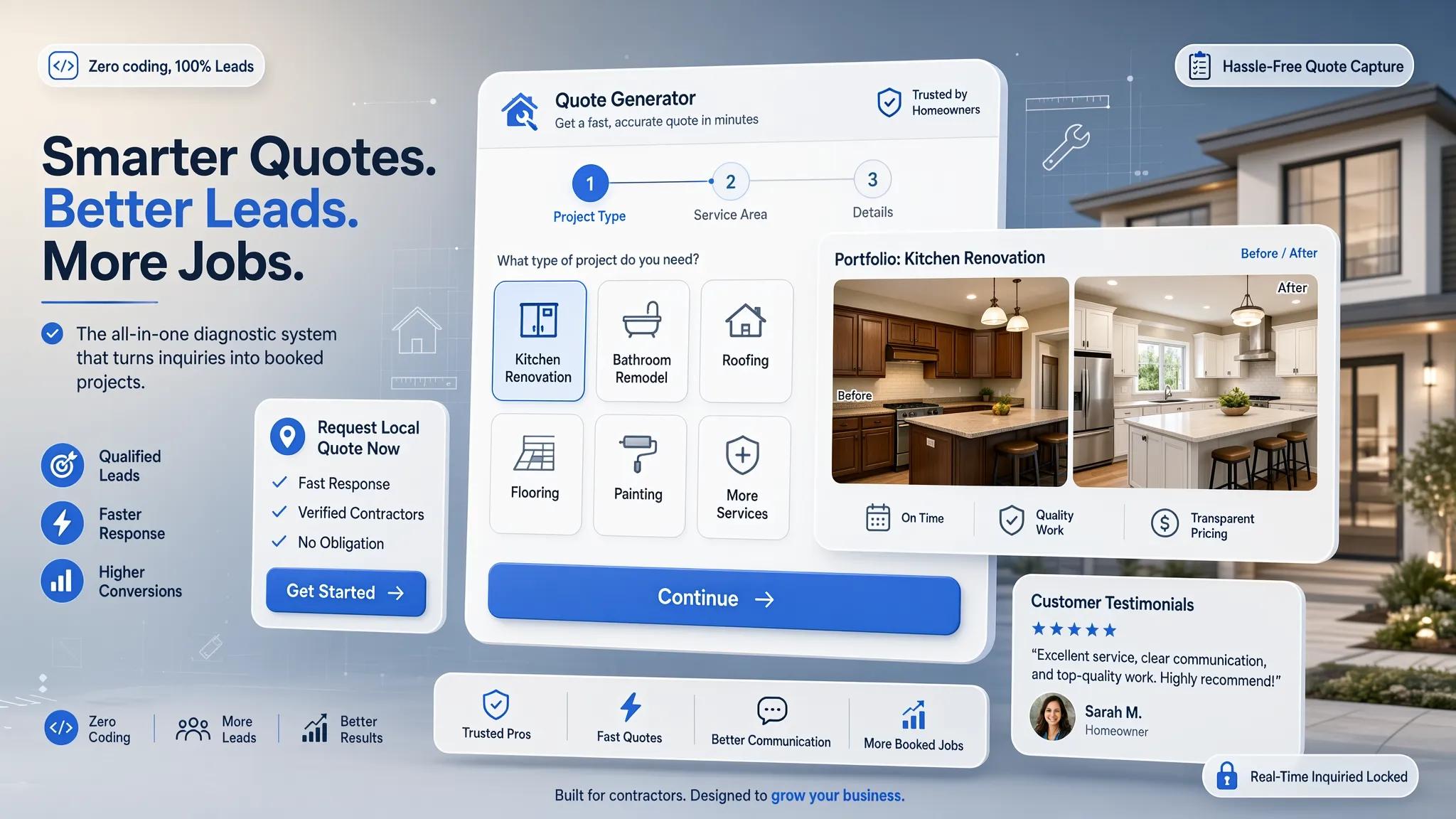 Website Builder for a Contractor That Helps Win More Jobs