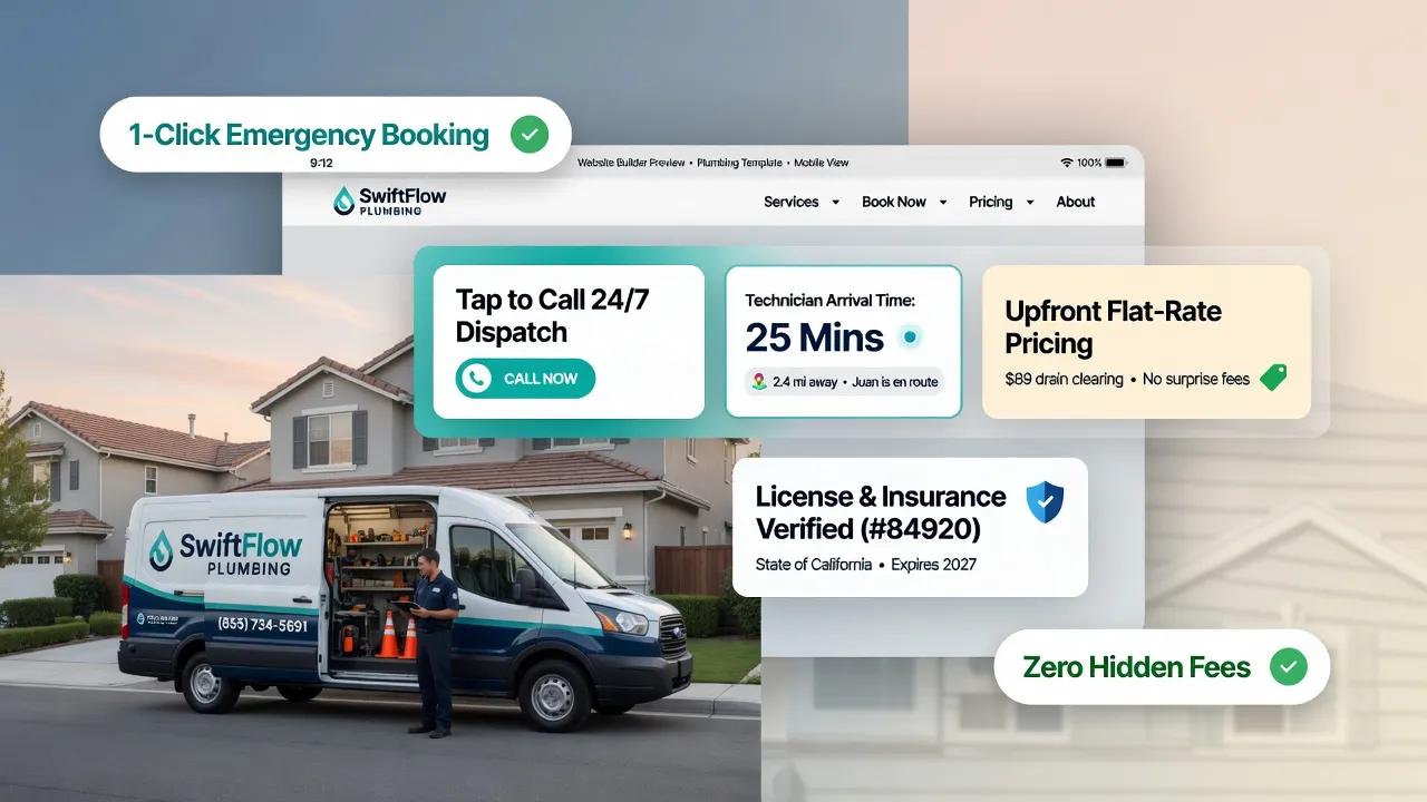 Website Builder for a Plumber: More Than a Phone Number Online