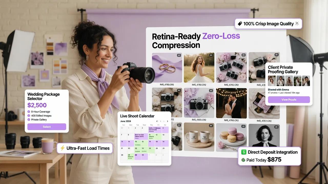 Website Builder for a Photographer: Make Your Photos Impossible to Scroll Past